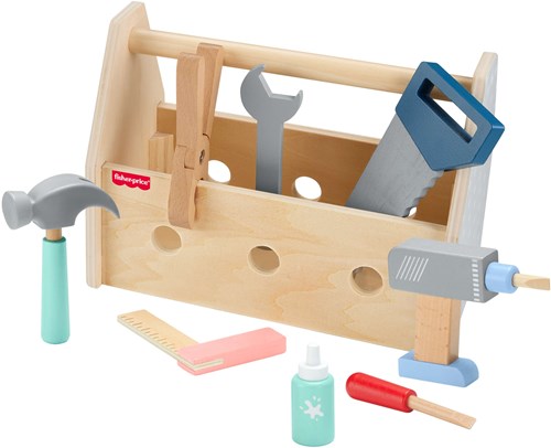 Fisher-Price boîte à outils en bois jouet pour enfants