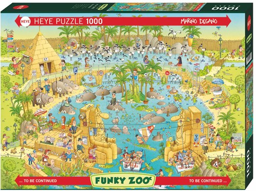 Heye puzzle African Habitat animaux 1000 pièces Funky Zoo cartoon-2