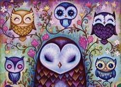 Heye legpuzzel Great Big Owl 1000 stuk dieren kunst puzzel