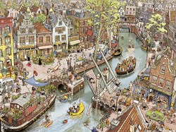 Heye legpuzzel Say Cheese 1500 stukjes - cartoon puzzel Amsterdam