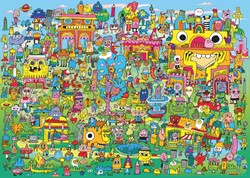 Heye Puzzel Doodle Village 1000
