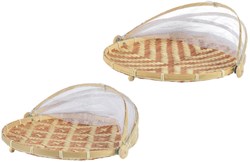 Decoris bamboe foodcover vliegenkap Ø35x22cm FSC duurzaam