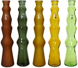 Decoris vase verre recyclé vert design durable 32cm décoration