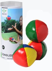 Longfield Games Jongleerballen groot 2,5 inch kleurrijk speelgoed