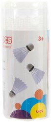 Jonotoys volants de badminton blancs - lot de 3 volants en plastique