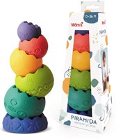 Mom's Care jouet sensoriel grande pyramide pastel éducatif