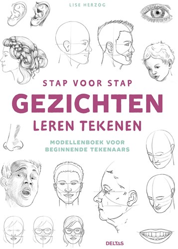 Deltas gezichten tekenen stap voor stap creatief boek voor kinderen