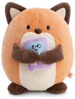 Nici peluche renard Geeks 27cm jouet doux avec thème jeu vidéo