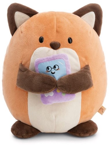 Nici peluche renard Geeks 27cm jouet doux avec thème jeu vidéo