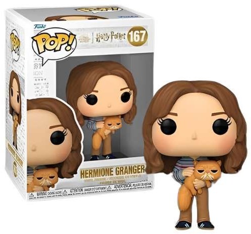 Funko Harry Potter speelfiguur Hermione Granger met Crookshanks - verzamelitem-3