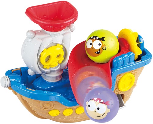 Play bateau pirate de bain avec toboggan - jouet d'eau pour enfants-2