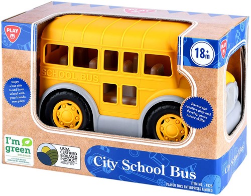 Play bus scolaire jouet biobasé pour enfants dès 18 mois