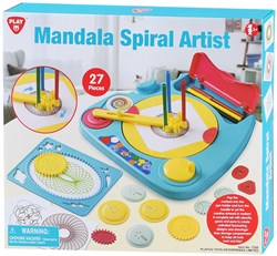 Playgo Mandala spirograaf tekenset - creatieve sjablonen 27-delig