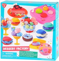 Play klei speelgoed Toetjes Fabriek set met 4 potjes - creatief knutselen