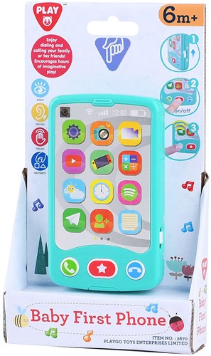 Play baby speelgoed telefoon met geluid voor peuters en kleuters