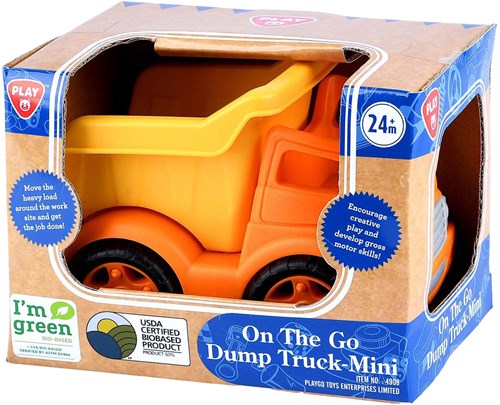 Play camion benne jouet bio-based camion orange