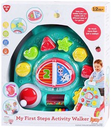 Playgo activiteiten loopwagen kunststof met leerzaam paneel speelgoed