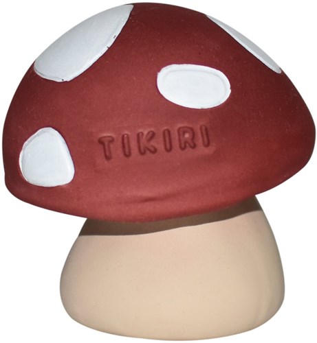 Tikiri jouet de dentition bébé champignon en caoutchouc naturel - écologique