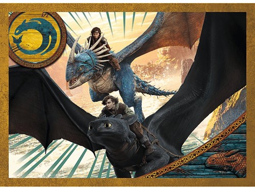 Trefl coffret puzzle - Dragons - 4in1 journées dragons-2