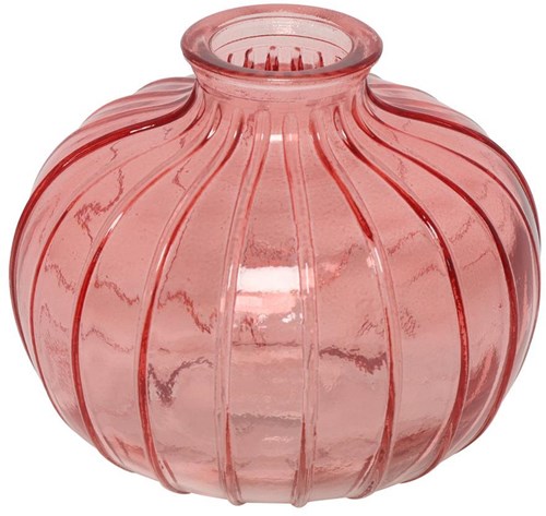 Countryfield vase verre rose décoration moderne 11x11x8,7cm