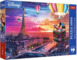 Trefl puzzel 1000 stukjes - Mickey en Minnie in Parijs - Premium Plus