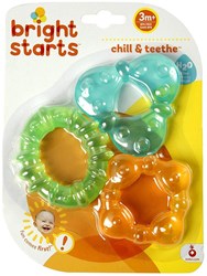Bright Starts bijtring baby speelgoed - Chill & Teethe - multi kleur