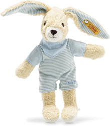 Steiff knuffel konijn Hoppel blauw - pluche konijn 20 cm