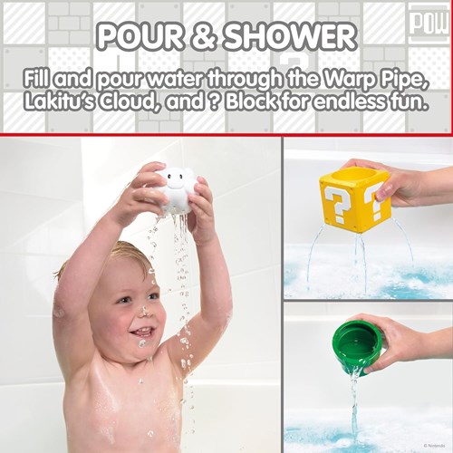 Tomy jouet de bain MY MARIO set à verser et à empiler pour le bain-3