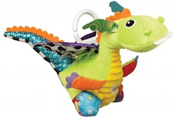 Lamaze pluche draakje knuffel baby speelgoed met clip - sensorisch