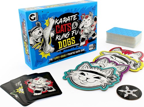 Professor Puzzle jeu de cartes Karate Cats et Kung Fu Dogs - jouet éducatif
