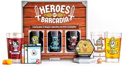 Asmodee jeu de société Heroes of Barcadia - jeu festif avec boissons et aventure