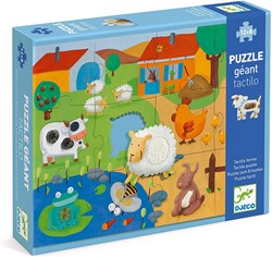 Djeco reuzenpuzzels Tactile farm 