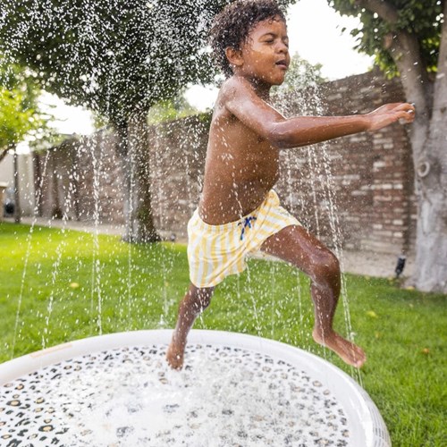 Swim Essentials waterspeelmat beige luipaardprint 150 cm tuinplezier-3