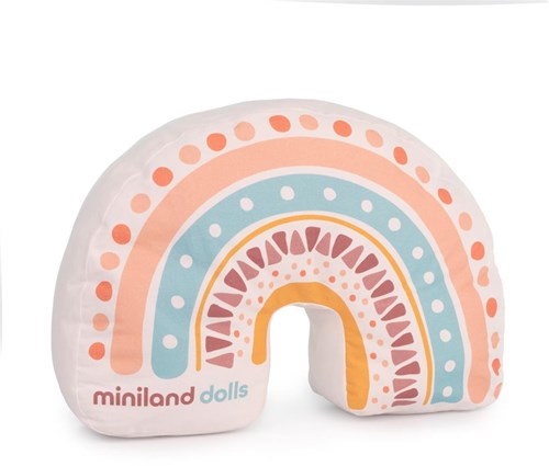 Miniland coussin arc-en-ciel décoratif et doux pour chambre d'enfant