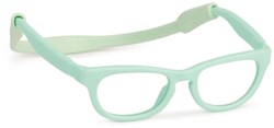 Miniland lunettes de poupée turquoise accessoire mode pour poupées bébé