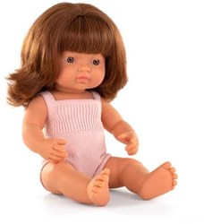 MINILAND Pop Europees Meisje Roodharig 38cm
