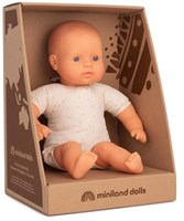 Miniland Babypop Europees 32cm - Zachte pop voor kinderen-2
