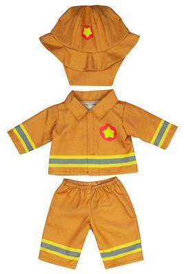Miniland poppenkleding brandweerman 38cm - educatief speelgoed