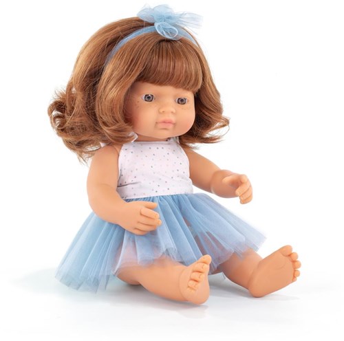 Miniland Poupée Fille Européenne 38cm - Poupée réaliste pour enfants