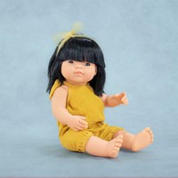 Miniland pop Aziatisch meisje 38cm - educatief speelgoed pop-2