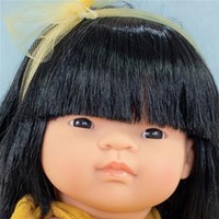 Miniland pop Aziatisch meisje 38cm - educatief speelgoed pop-3