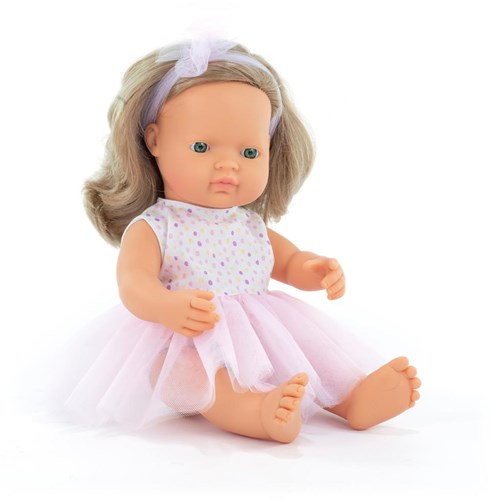 Miniland Pop Europees Meisje 38cm - Speelgoedpop voor kinderen