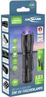 Ansmann lampe torche UV LED noire avec piles éclairage puissant