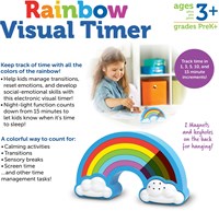 Learning Resources educatieve regenboog timer voor kinderen - visuele tijdklok-3