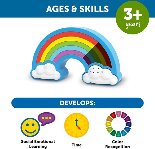 Learning Resources educatieve regenboog timer voor kinderen - visuele tijdklok-2