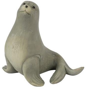 Countryfield zeehond knuffel grijs speelgoed decoratie 7,5x13cm