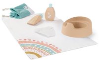 Miniland set de soins poupées - jouet en bois 5 pièces