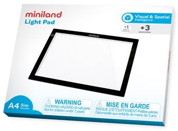Miniland Lightpad - A4 lichtpaneel voor creatief spel en tekenen-2