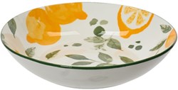 Decoris diepbord porselein citroen 20cm geel tafelservies