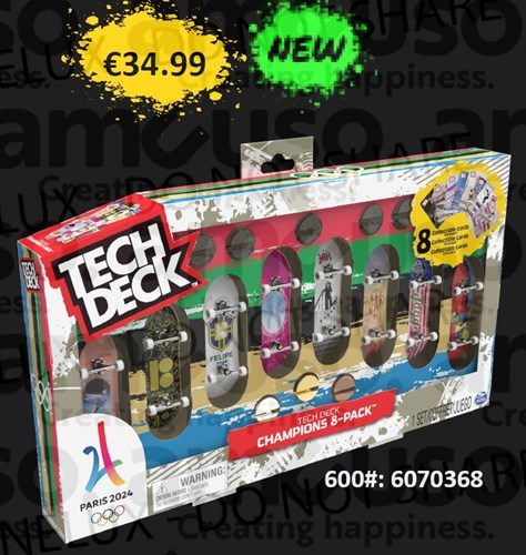 Tech Deck – Olympic Pack 8-Pack